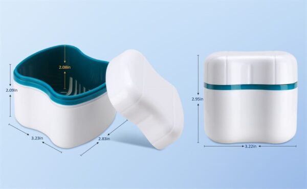 Denture Bath Case with Basket