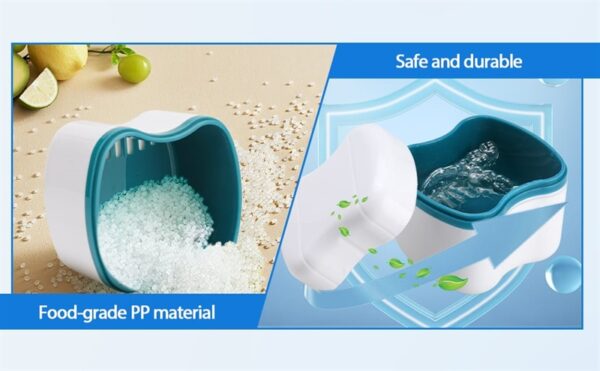 Denture Bath Case with Basket
