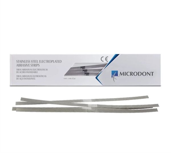 Microdont Stainless Steel Abrasive strips (SACHET)